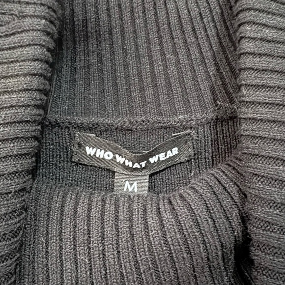 Who What Wear Elegant Black Long Sleeve Dress - Picture 2 of 3